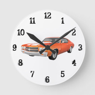 1970 Chevelle SS: Wall Clock Runde Wanduhr