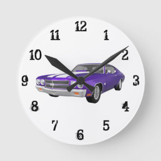 1970 Chevelle SS: Wall Clock Runde Wanduhr