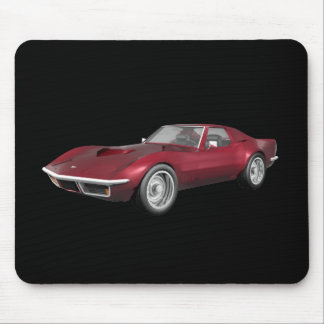 1970 Corvette Sports Car: Candy Apple Finish: Mousepad