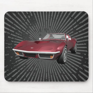 1970 Corvette Sports Car: Candy Apple Finish: Mousepad