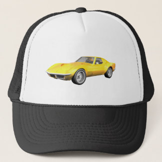 1970 Corvette Sportwagen: Gelb fertig Truckerkappe