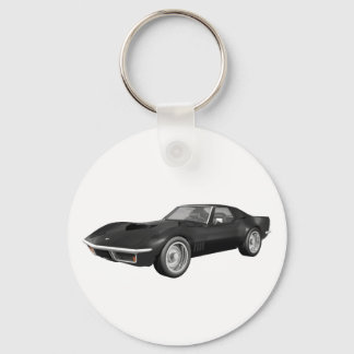 1970 Corvette Sportwagen: Schwarze Finish Schlüsselanhänger