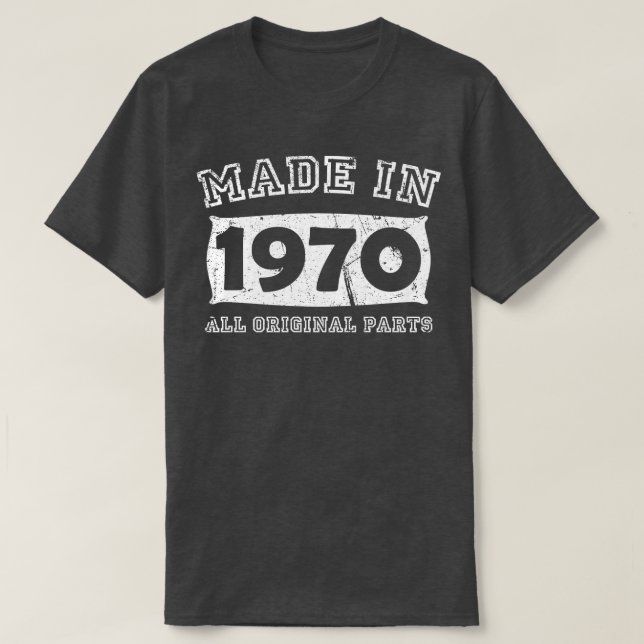 1970 das 50. Geburtstagsgeschenk T-Shirt (Design vorne)
