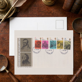 1970 Dickens & Wordsworth Ersttagsbrief Antiquität Postkarte