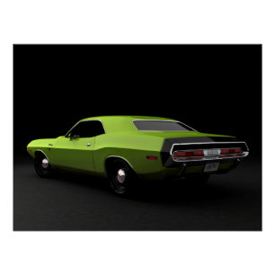 1970 Dodge Challenger R/T - Limones Licht Poster