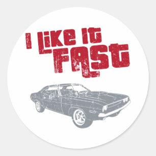 1970 Dodge Challenger Runder Aufkleber