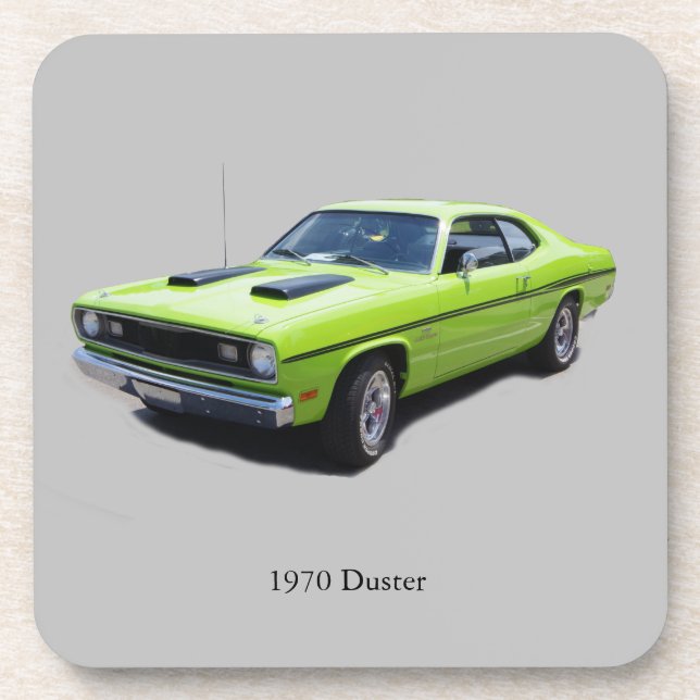 1970 Duster-Set von 6 Untersetzer (Vorderseite)