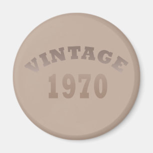 1970 geboren elegantes Vintage-Geburtstagsgeschenk Magnet