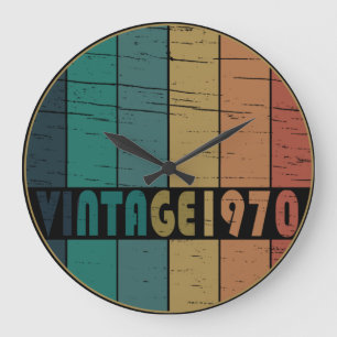 1970 Geborenes Vintage Geburtstagsgeschenk Große Wanduhr