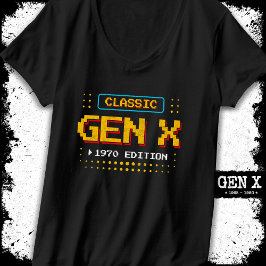 1970 Gen X Classic Retro Gamer Gaming Geburtstag T-Shirt