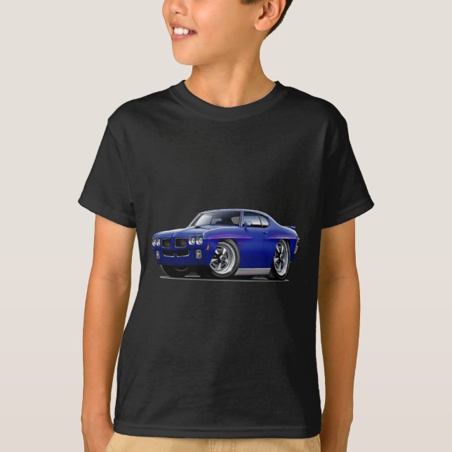 1970 GTO Richter-dunkelblaues Auto T-Shirt (Vorderseite)