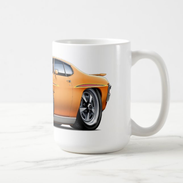 1970 GTO Richter-Orangen-Auto Tasse (Rechts)
