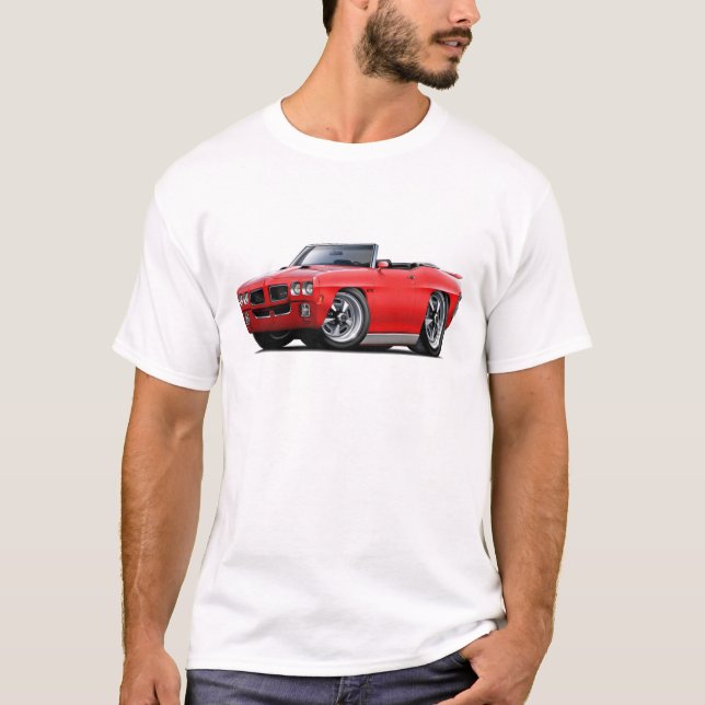 1970 GTO rotes Kabriolett T-Shirt (Vorderseite)