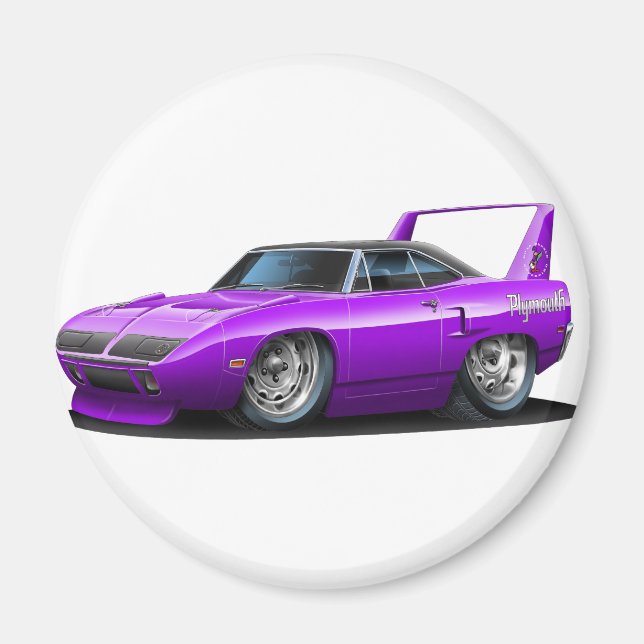1970 Lila Pkw Plymouth Superbird Magnet (Vorne)