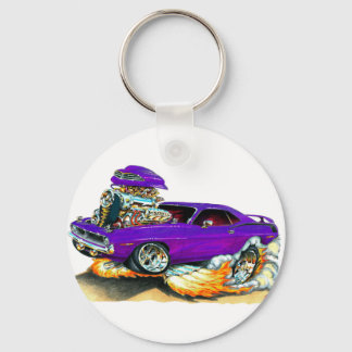 1970 Lila Wagen von Plymouth Cuda Schlüsselanhänger