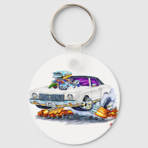 1970 Monte Carlo Weißer Wagen Schlüsselanhänger