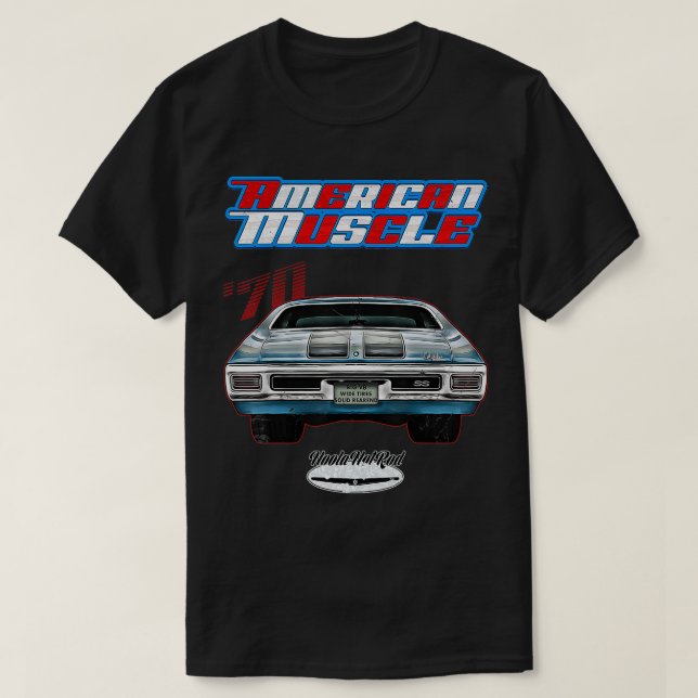 1970 Muscle Drag 70 HotRod Frisierte Auto Custom O T-Shirt (Design vorne)
