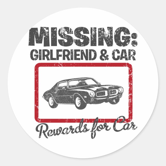 1970 Pontiac Firebird 400 Ram Air Runder Aufkleber (Vorderseite)