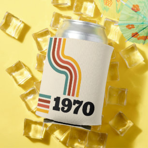 1970 Retro Vintage Poster Geburtstag oder Wiederse Dosenkühler