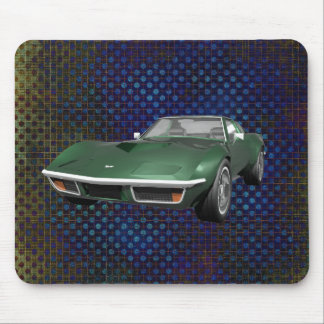 1970 Sportwagen Corvette: Grüne Ferse: Mousepad
