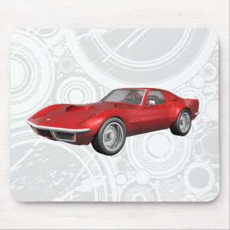 1970 Sportwagen Corvette: Roter Fertig: Mousepad