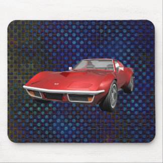 1970 Sportwagen Corvette: Roter Fertig: Mousepad