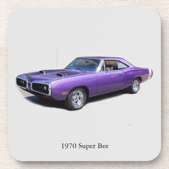 1970 Super Bee Set mit 6 Untersetzer (Vorderseite)