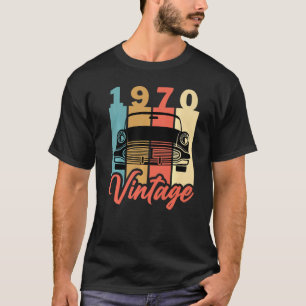 1970 Vintag Retro Birthday Antique Alte Mann Lady T-Shirt