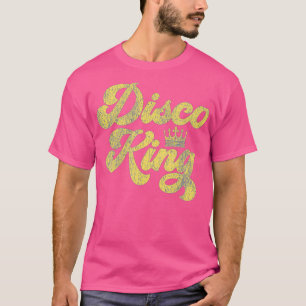 1970er Disco-König-Shirt Vintage 70er Tanzparty T-Shirt