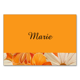 1970er Florale Gartenparty Tischnummer