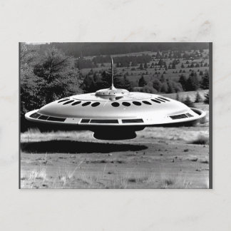 1970er Retro Vintage UFO Australisches Outback-Far Postkarte