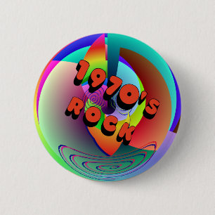 1970er Rock Button