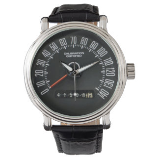 1970s Classic Police Car Speedometer Armbanduhr