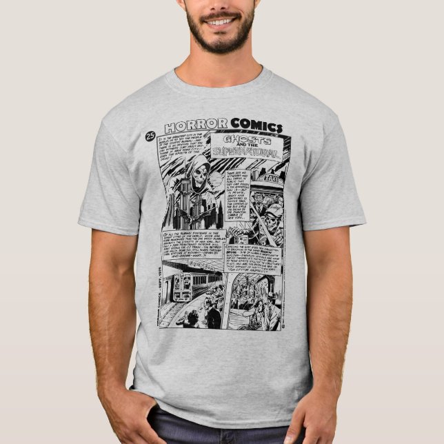 1970's HORROR Comics T-Shirt (Vorderseite)