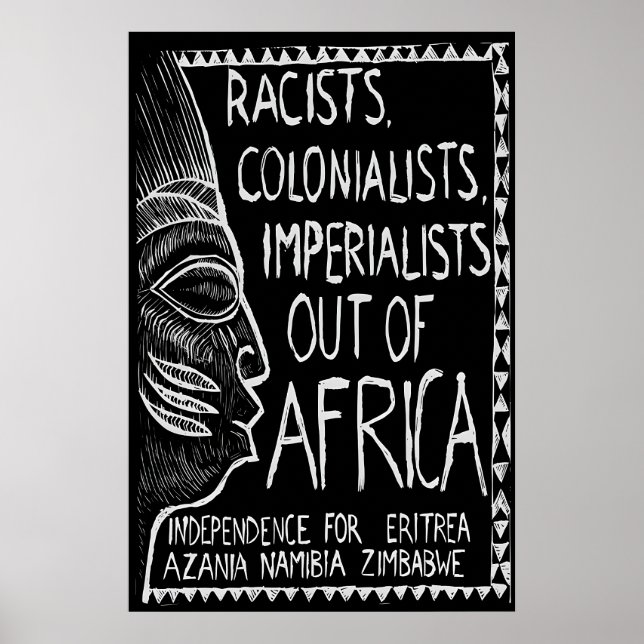 1970s Propaganda Poster -Racists, Colonialists (Vorne)