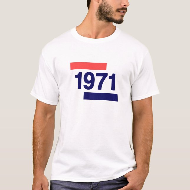 1971, 50. Geburtstag T-Shirt (Vorderseite)