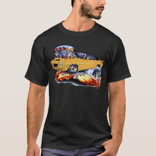 1971-72 GTO Gold-Schwarzes Auto T-Shirt