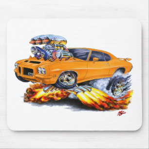 1971-72 GTO Orangen-Auto Mousepad
