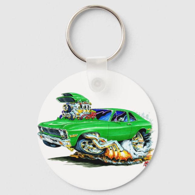 1971-74 Nova Green Car Schlüsselanhänger (Vorderseite)