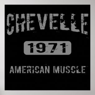 1971 Chevelle American Muscle Poster