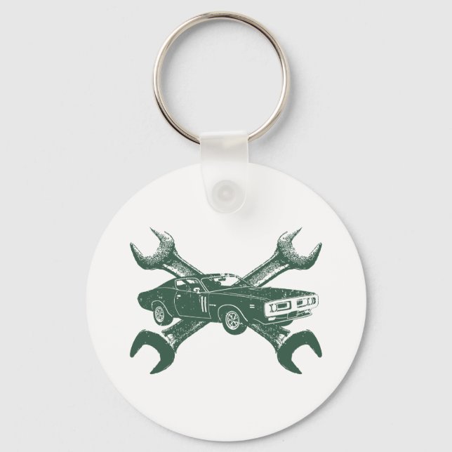 1971 Dodge 440 Ladegerät Schlüsselanhänger (Vorderseite)