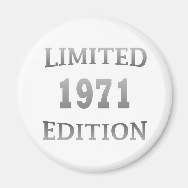 1971 geboren 53. Geburtstag Magnet (Vorne)