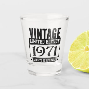 1971 Geburtstag vollendet Schnapsglas