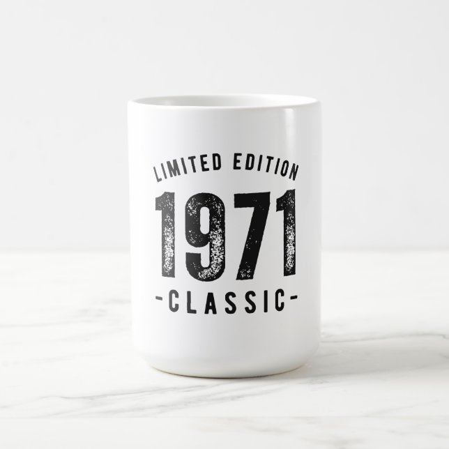 1971 klassisches Geburtsjahr Kaffeetasse (Mittel)