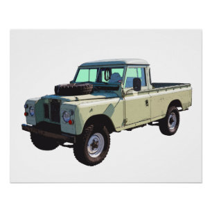 1971 Land Rover Pickup Truck Poster