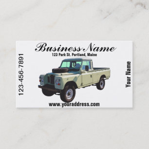 1971 Land Rover Pickup Truck Visitenkarte
