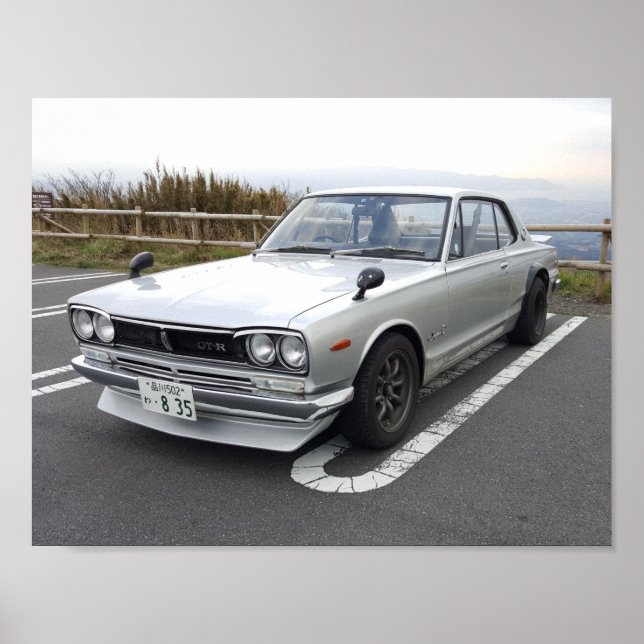 1971 NISSAN SKYLINE 2000 GT-R POSTER (Vorne)