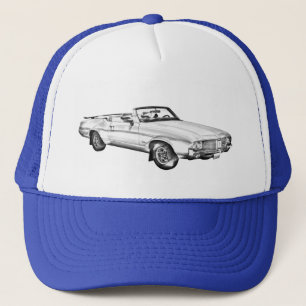 1971 Oldsmobile Cutlass Supreme Car Illustration Truckerkappe