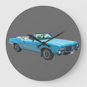 1971 Oldsmobile Cutlass Supreme Muscle Car Große Wanduhr