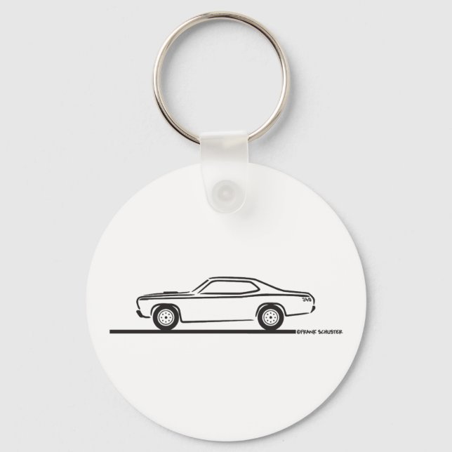 1971 Plymouth Duster Schlüsselanhänger (Vorderseite)